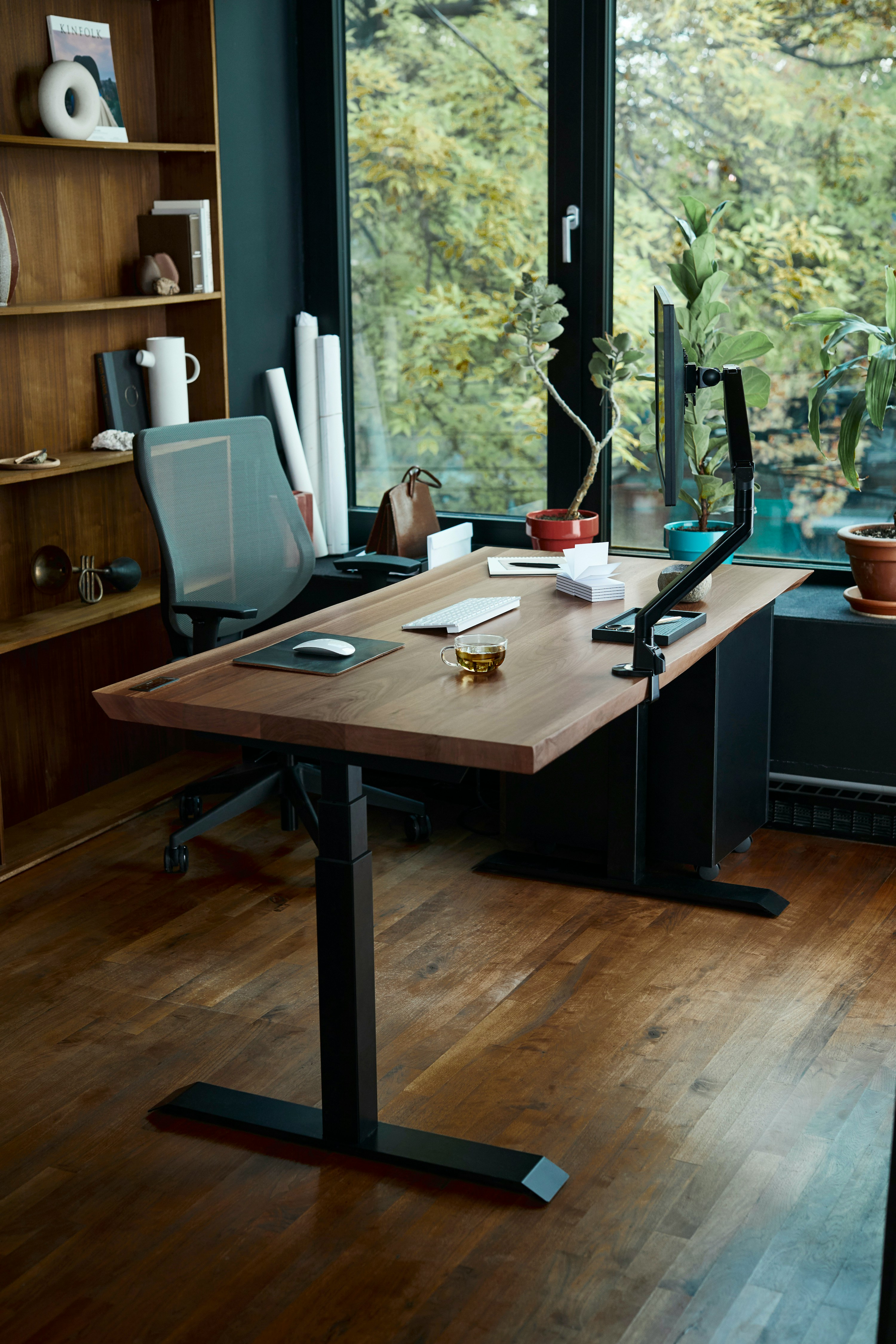 Clean modern office desk