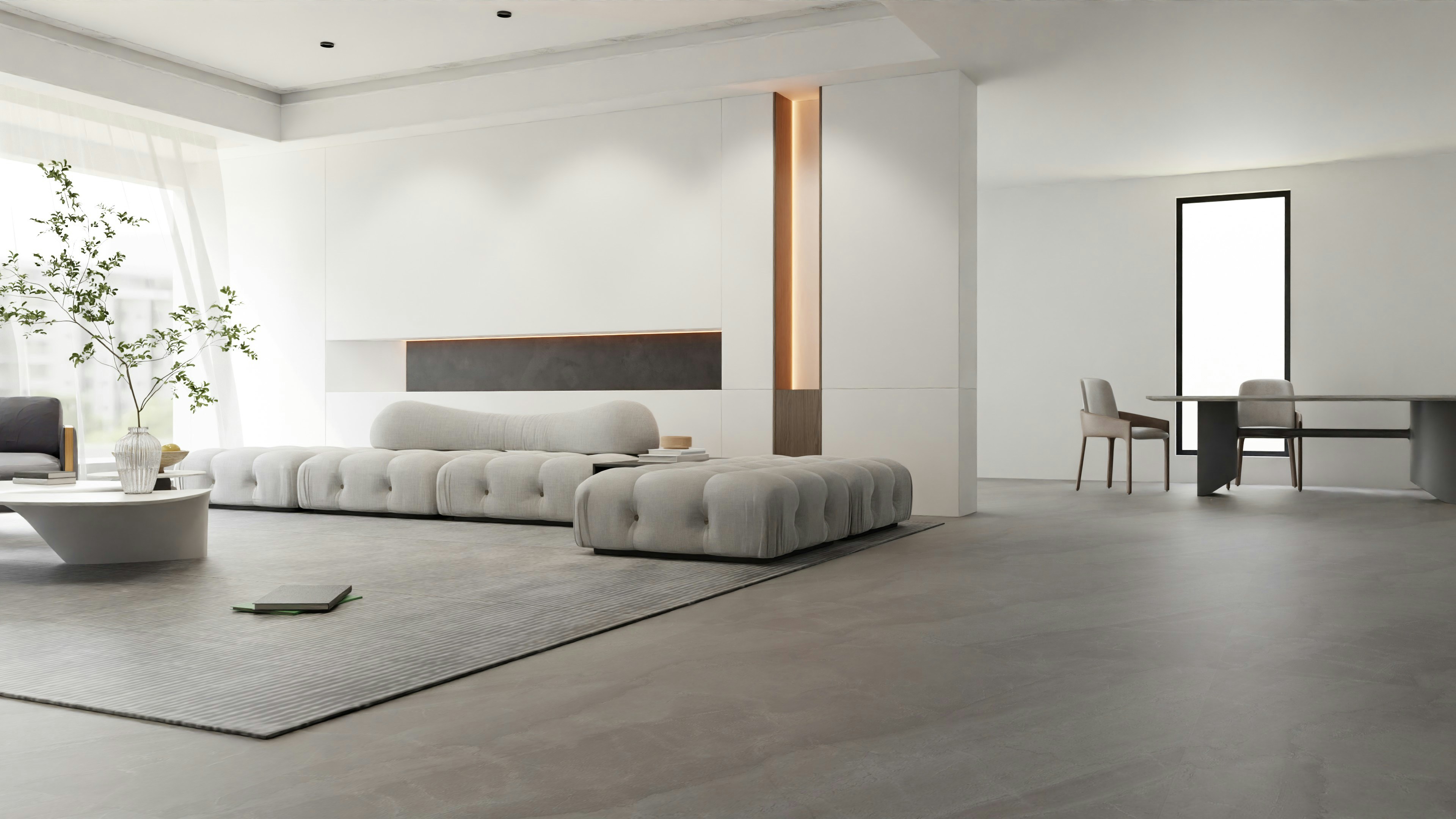 Modern, clean apartment interior